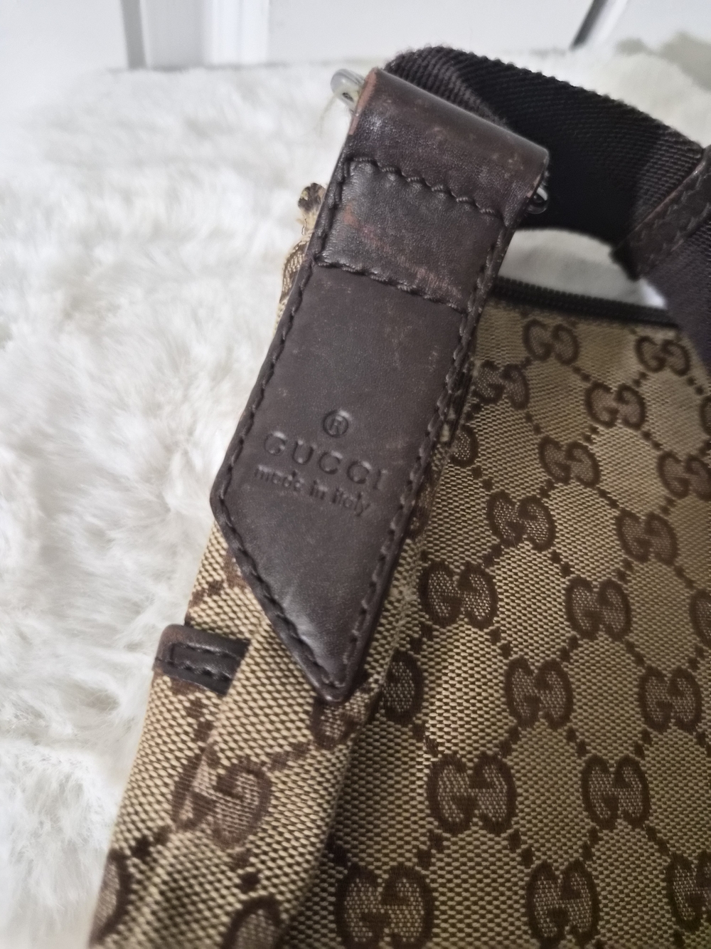 PROJECT... Gucci Beige/Brown Monogram Crossbody Bag - Picture 10 of 16